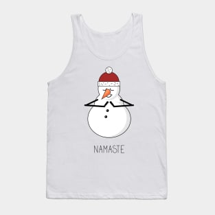 Cartoon snowman doing pose Tank Top